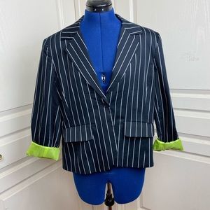 Russell Kemp Blue Striped Blazer Size 14P
